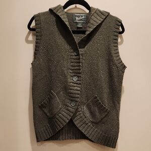 Woolrich Women's Olive Green Sweater Vest